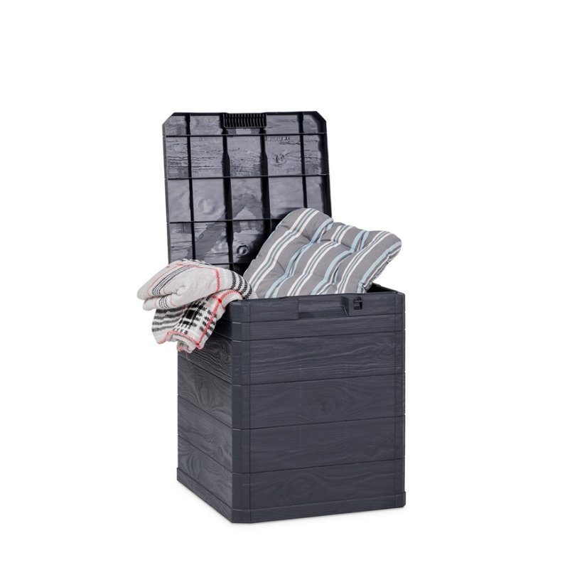 ALDOTRADE Box na podušky Woody 90l - Názov varianty: Hnědá