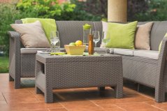 Keter záhradný stôl Corfu cappuccino, 77x57x42 cm