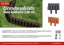 ALDOTRADE Záhradná palisáda kolíková 2,8m - Názov varianty: Hnědá
