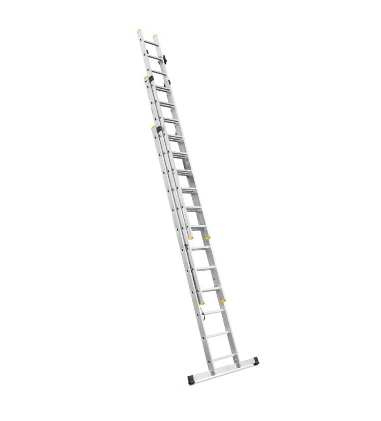 ALDOTRADE Rebrík trojdielný hliníkový PROFI 3x12