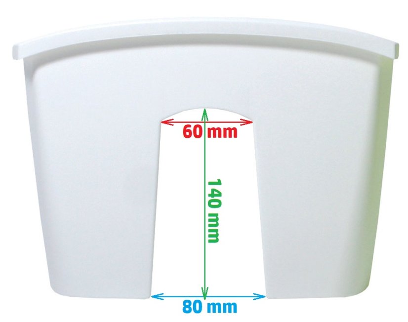 ALDOTRADE Truhlík na balkónové zábradlie Crown 240 - Názov varianty: Teracota