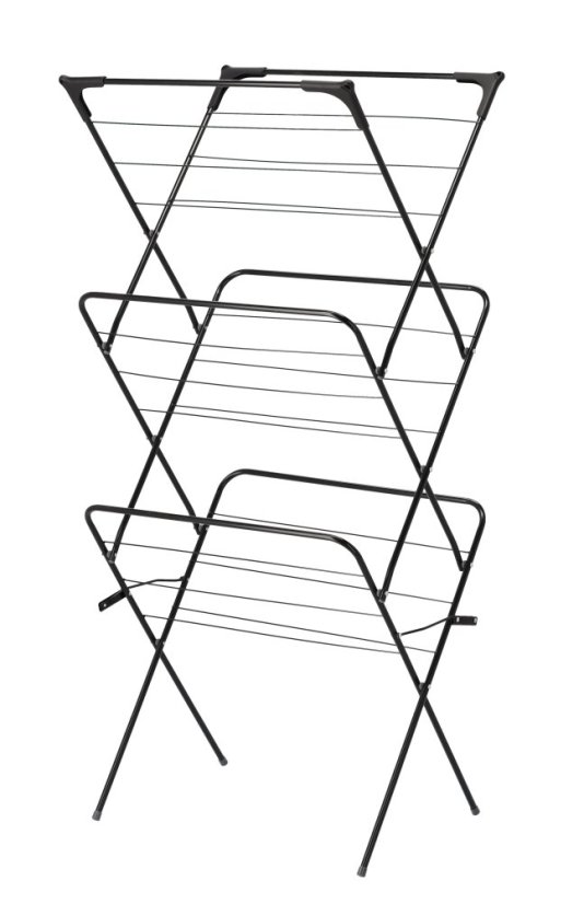 Sušiak na bielizeň CAMILLA čierny