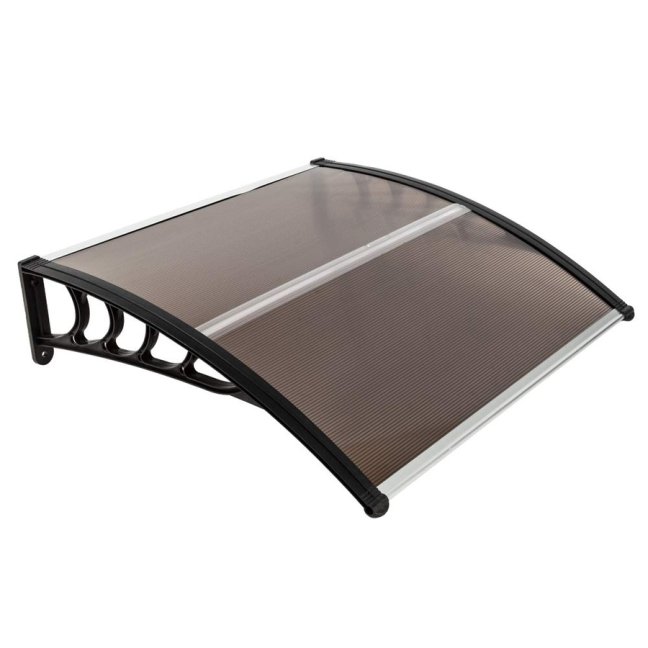 ALDOTRADE Dverná vchodová strieška Standart 100x150 cm - Názov varianty: Hnedá