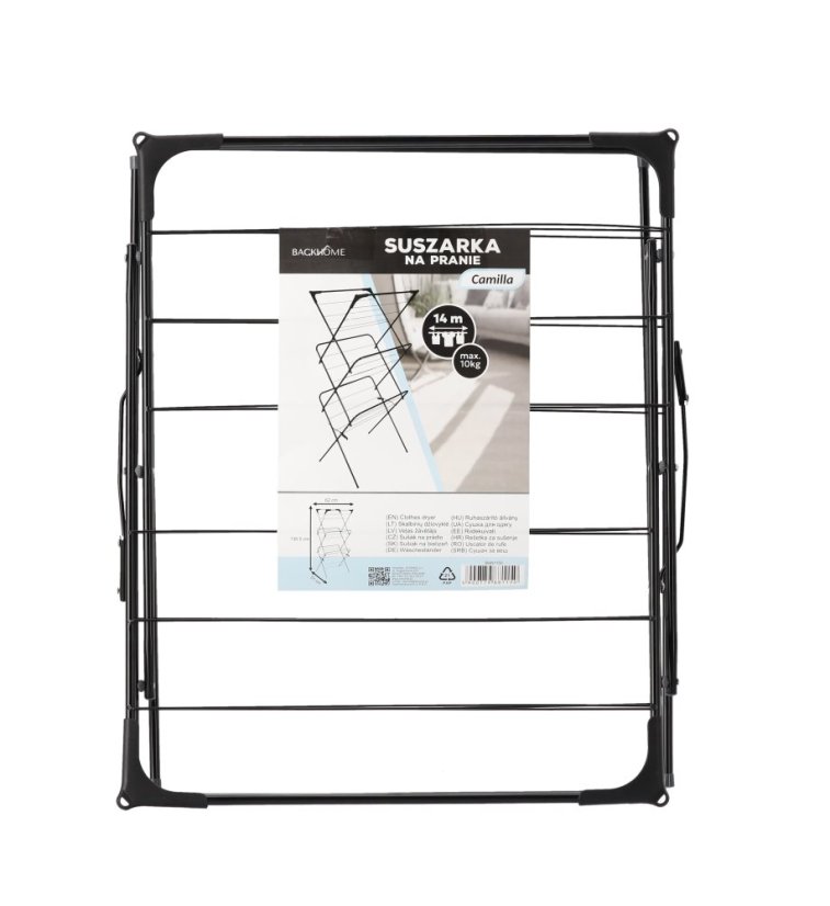 Sušiak na bielizeň CAMILLA čierny