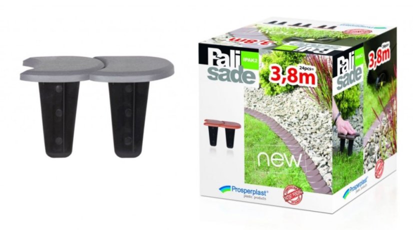 ALDOTRADE Záhradná palisáda IPAK DOUBLE 3,8m - Názov varianty: Hnědá