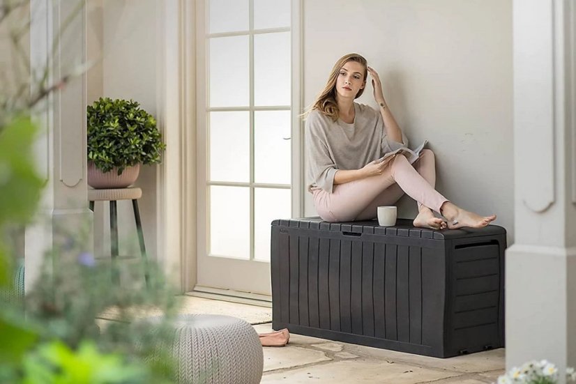 Záhradný úložný box MARVEL PLUS 270l hnedý