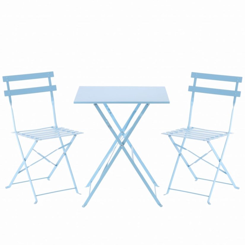 Skladacie bistro set Bety modrý