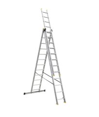 ALDOTRADE Rebrík trojdielný hliníkový PROFI 3x12