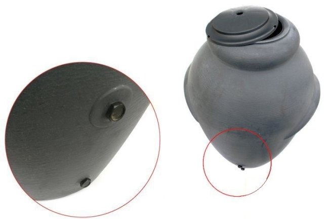 ALDOTRADE Sud na dažďovú vodu Aquacan Amfora antracit
