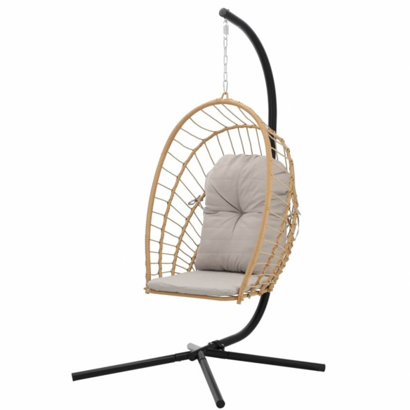 Skladacie závesné kreslo ERIS hnedé