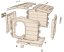 ALDOTRADE Psia búda Bungalow strednej 89x75x62cm - Názov varianty: Zelená