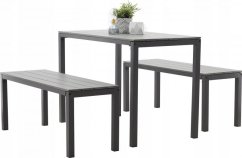Set záhradného nábytku Garden sivý, 3 ks