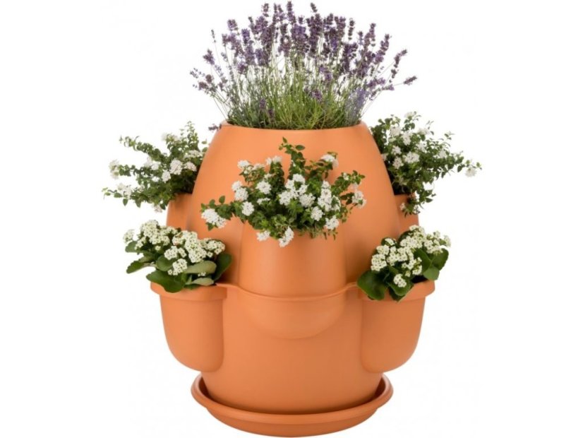 Veľký okrasný kvetináč OASI terakota
