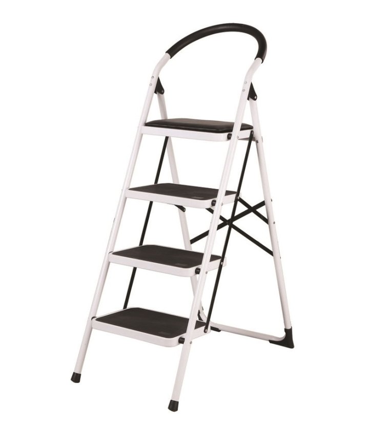 ALDOTRADE Schůdky ocelové Klapp 4 skládací protiskluz.