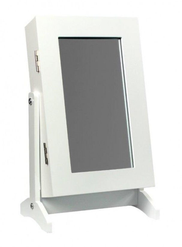 ALDOTRADE Stolný šperkovnica so zrkadlom 21x15x35 cm