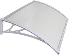 ALDOTRADE Dverná vchodová strieška 120x80cm NEDELená číra