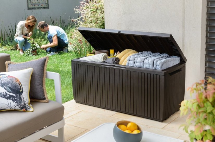 KETER Záhradný úložný box SPRINGWOOD Stogare 302l, hnedá 1720237