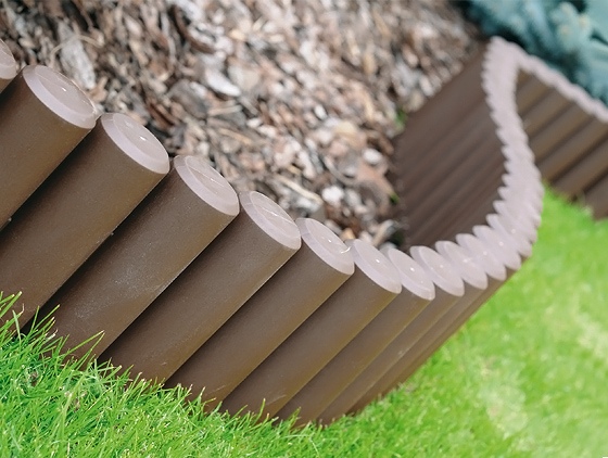 ALDOTRADE Záhradná palisáda kolíková lem trávníku IPAL 5 2,7m - Názov varianty: Teracota