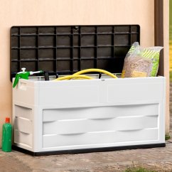 ALDOTRADE Záhradný úložný box Ambition šedo-čierny