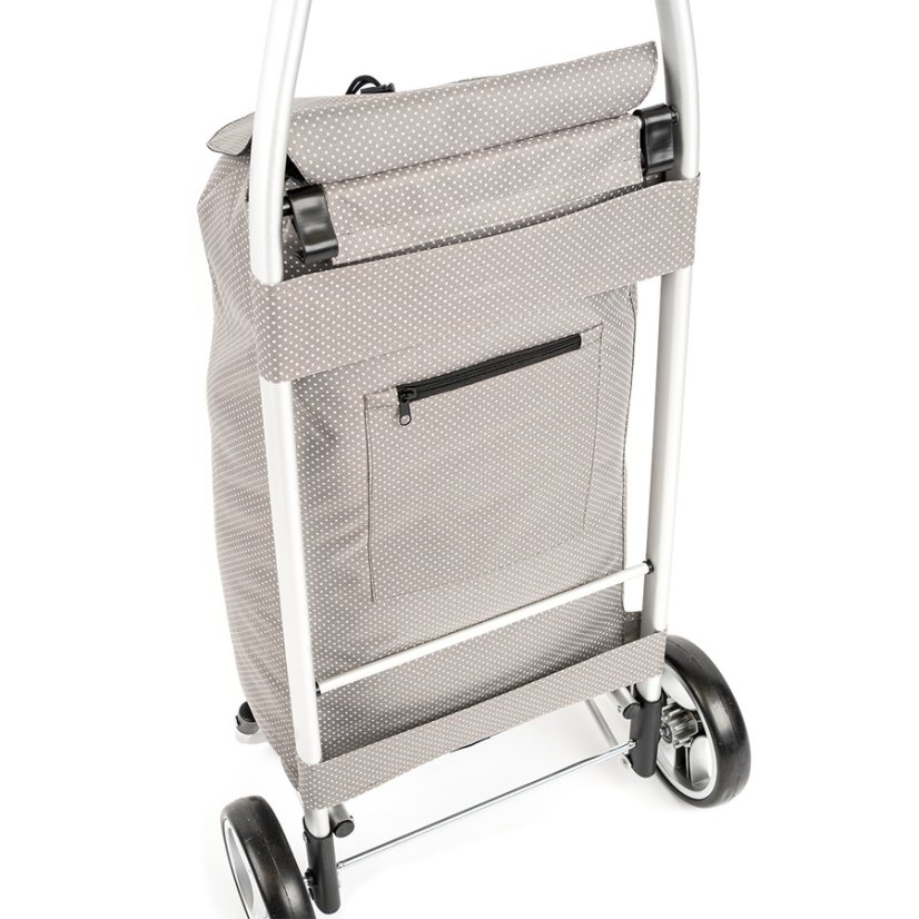 ALDOTRADE Nákupná taška na kolieskach PRAGA sivá