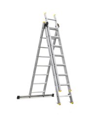 ALDOTRADE Rebrík trojdielný hliníkový PROFI 3x8