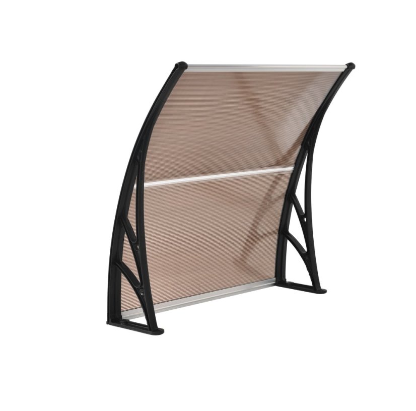 ALDOTRADE Dverná vchodová strieška Standart 100x150 cm - Názov varianty: Hnědá
