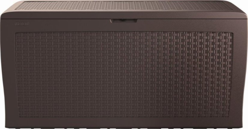 ALDOTRADE Záhradný úložný box Samoa Rattan 270l - Názov varianty: Cappuccino