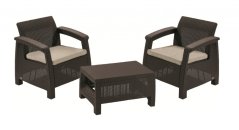 Keter záhradný set Corfu WEEKEND hnedá