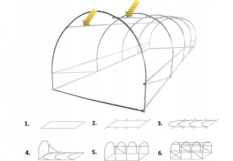 ALDOTRADE Fóliovník záhradný 3,5x2x2m