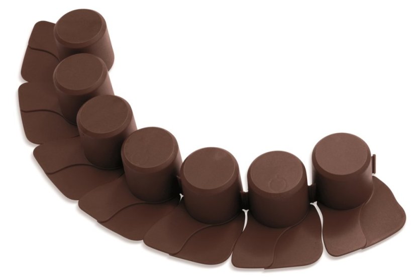 ALDOTRADE Záhradná palisáda lem trávníka Happy Grass IPAL 7 - 4,05m - Názov varianty: Teracota