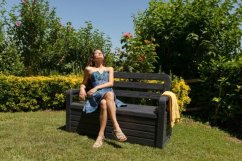 Zahradní lavice TOOMAX Forever Spring antracit