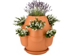 Veľký okrasný kvetináč OASI terakota