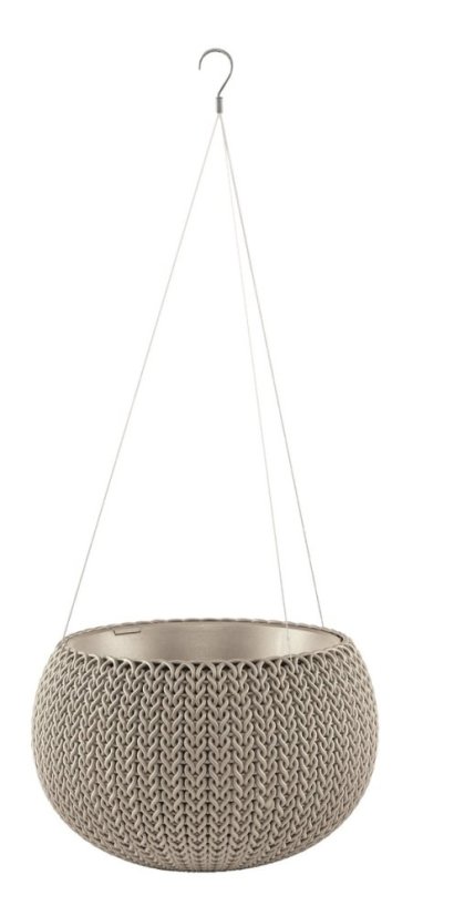 ALDOTRADE Kvetináč COZY Planter S závesný 3,2l pieskový