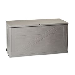 ALDOTRADE záhradný box na podušky WOOD 420l sivý