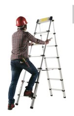 ALDOTRADE teleskopický rebrík hliníkový 2x8