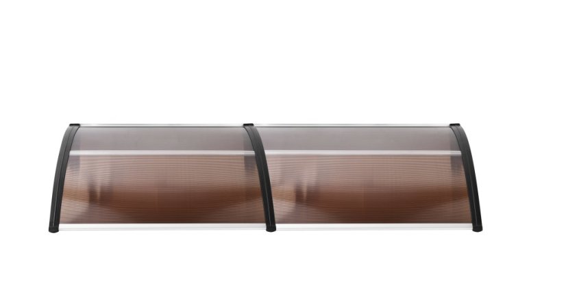 ALDOTRADE Dverná vchodová strieška Standart 100x200 cm - Názov varianty: Hnědá