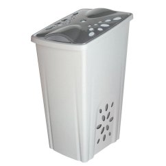 Kôš na špinavú bielizeň PERLA 45l, biely