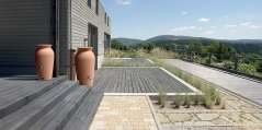 Prosperplast Sud na dažďovú vodu VELCAN 230 l terakota