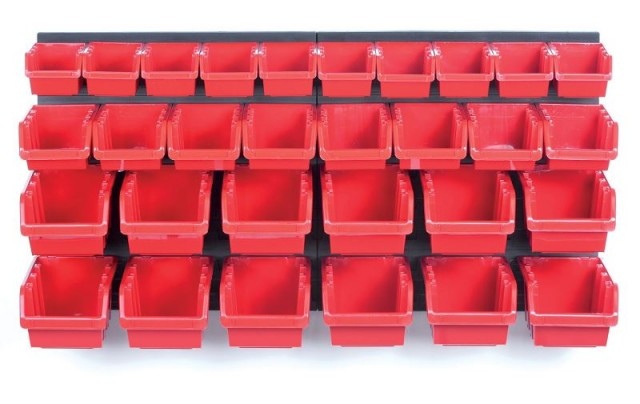 ALDOTRADE Kistenberg Závesný panel s 30 boxy na naradie ORDERLINE
