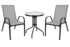 ALDOTRADE Záhradný balkónový set STELA sivý