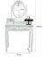 ALDOTRADE Toaletný kozmetický stolík Emilie 143x70x40cm s taburetom