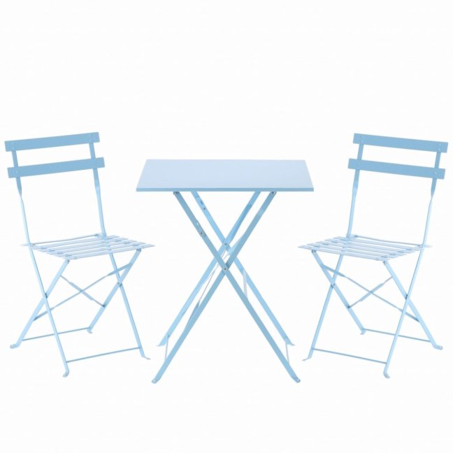 Skladacie bistro set Bety modrý