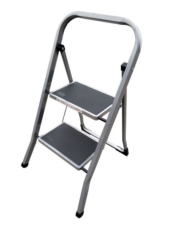 ALDOLINE Schodíky oceľové Stabilo NEW 2, sivý, 150 kg
