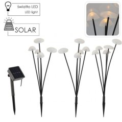 Lampa solárne HRÍBIKY (3ks), výška 43cm 15 LED teplá biela