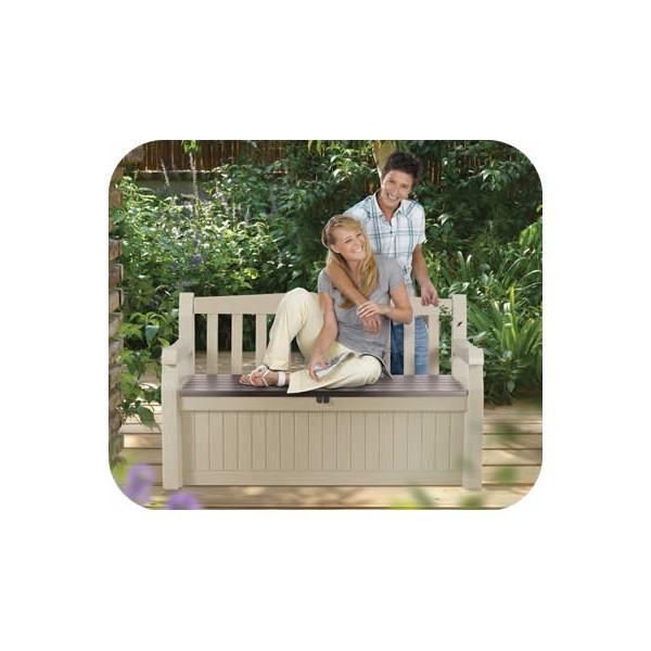 Lavica Eden Garden Bench 265l béžová/hnedá