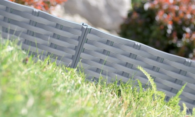 ALDOTRADE Záhradný lem trávnika IBRA 3,9m - Názov varianty: Sivá