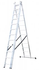 ALDOTRADE Žebřík hliníkový 3x12 HOME