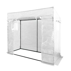 ALDOTRADE Fóliovník na paradajky veľký 200x77x168/146 cm biela plachta