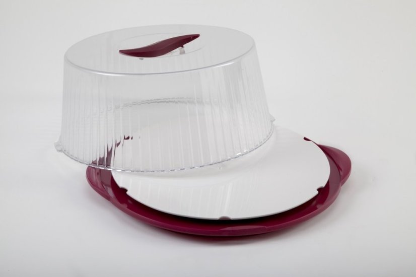 ALDOTRADE Dóza na tortu Portatorta 36,5x33x14,8cm - Názov varianty: Bordo