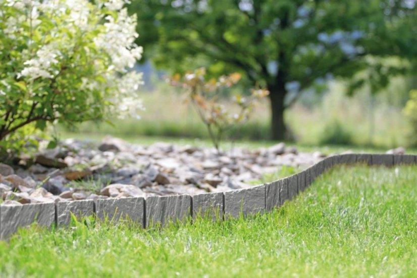 Lem trávnika palisáda GARDEN STONE 3,9m - Názov varianty: Beton